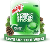 Harpic Hygienic & Fresh Pine Toilet Stickers Adhesive Toilet Block (Pack 4) - 3275287